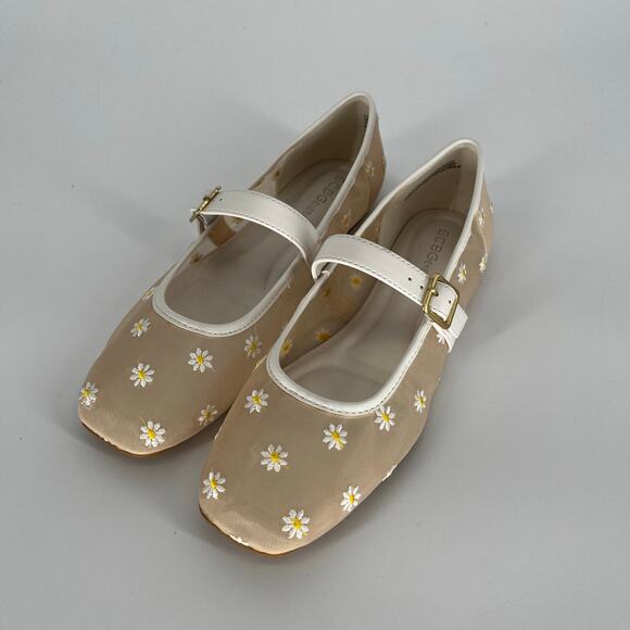 BCBGeneration Harperin Mary Jane Flats White Daisy – Size 7.5M - Picture 3 of 13